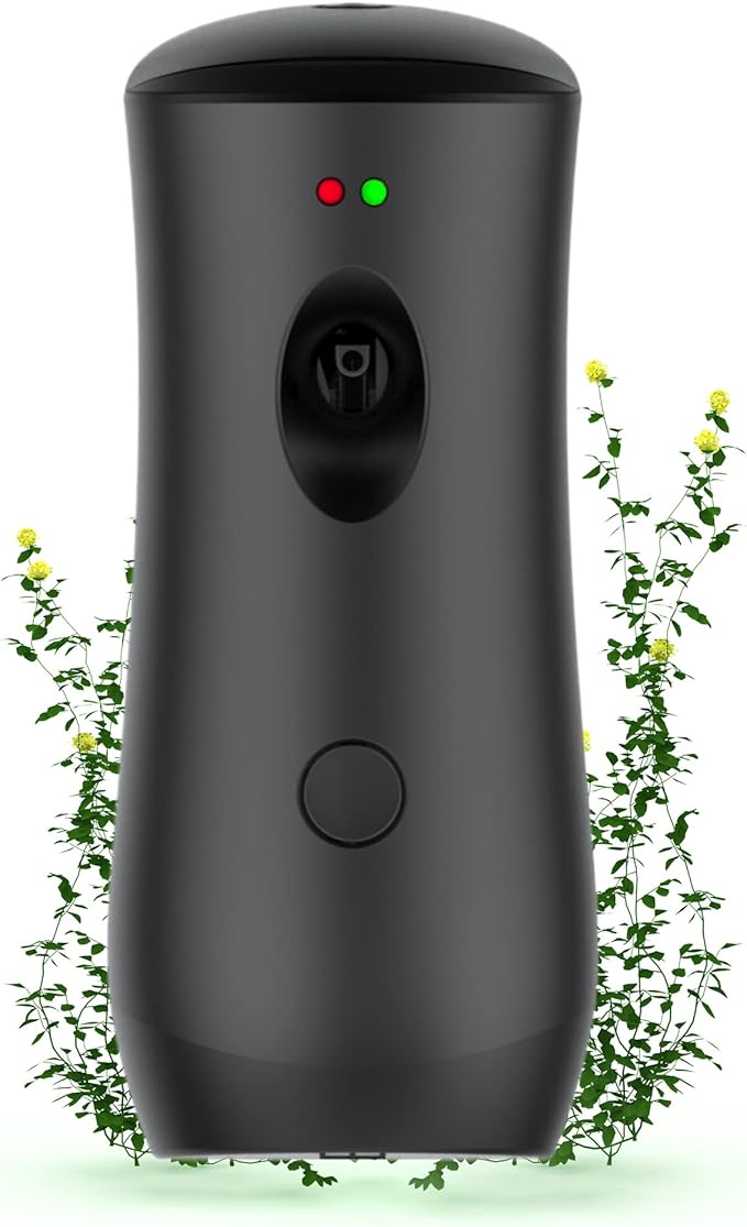 Automatic Air Fragrance Dispenser Home Wall-mounted Aerosol Spray Air Freshener for Home Offices Schools Restaurants Hotels Commercial Place (Black 1101)