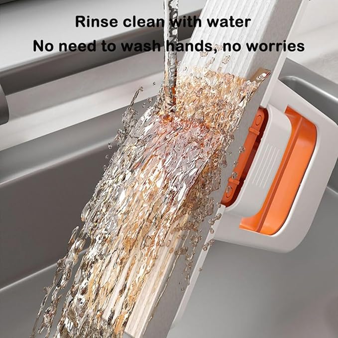 Mini Foldable Desktop Mop Portable Self-Squeeze Short Mop Mini Cleaning Sponge for Tabletop Cleaning Wet and Dry Use Hands-Free Lazy for Bathroom Kitchen (A+B)