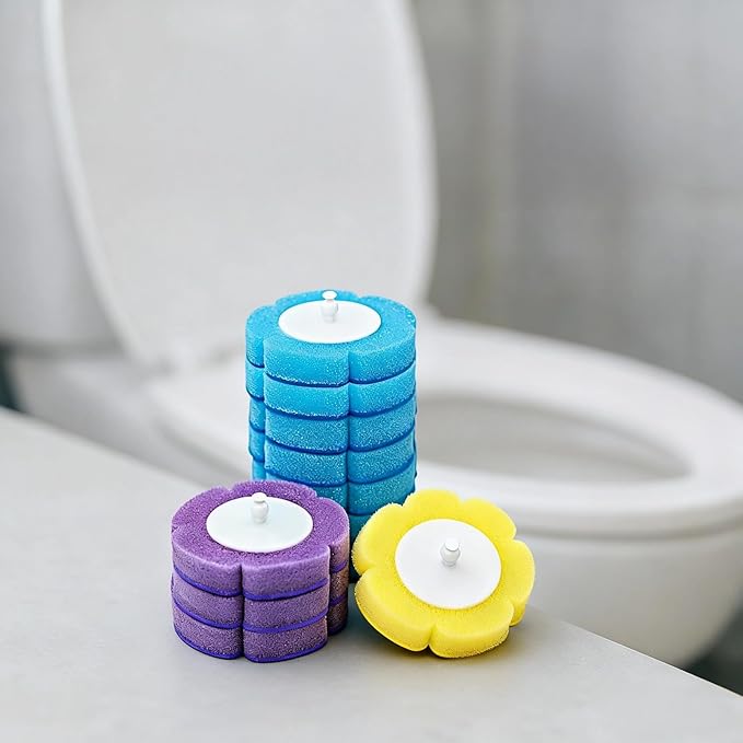 Toilet Bowl Cleaner Refills 48 Pre-Moistened Brush Heads Disposable Scrubber Pads