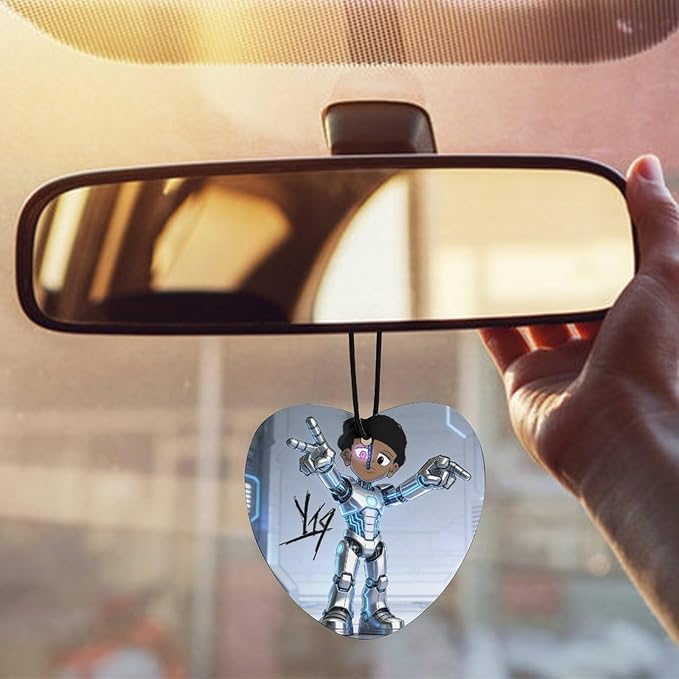 5PCS Car Air Freshener Hanging Personalized Double Sided Tech Kid Car Fresheners Long Lasting New Cars Scents Cute Automotive Freshies for Closets Drawers (tea)