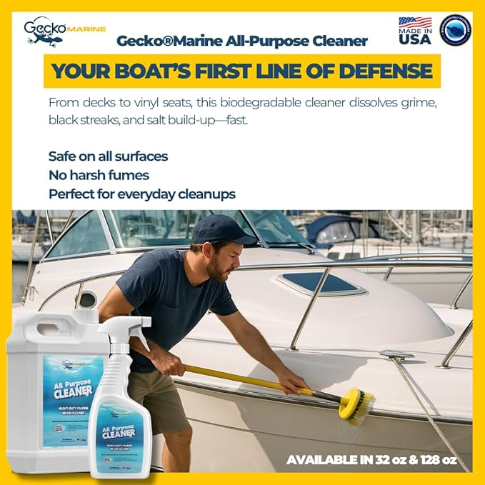 All Purpose Cleaner – Eco-Friendly Marine Degreaser – Non-Corrosive Fast-Acting Formula – 6 x 32 oz Bottles