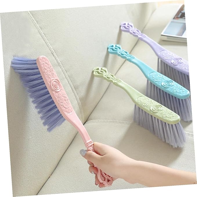 6pcs Thickened Hollow Handle Dusting Brushes Set for Sofa and Bed Cleaning Household Multi-Color Cleaning Tools with Sturdy Bristles for Furniture and Upholstery Maintenance