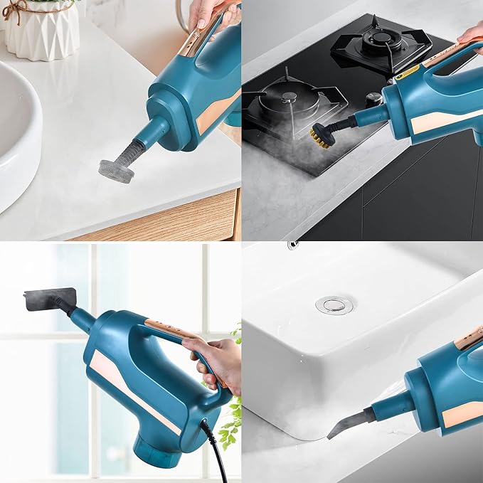 Steam MopDetachable Floor Steamer with Handheld Steam Cleaner1200W Steam Cleaning Machine for Carpet Floor Kitchen Windows Furniture Clothes