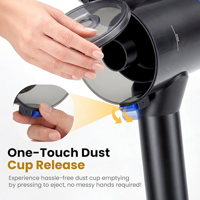 NEWBULIG Cordless Vacuum Cleaner Powerful Stick Vacuum with Flexible Steering &amp Extendable Pole3 Brush Heads 35Mins Runtime Lightweight Wireless for Hardwood Floors &amp Carpet Pet Hair Wal