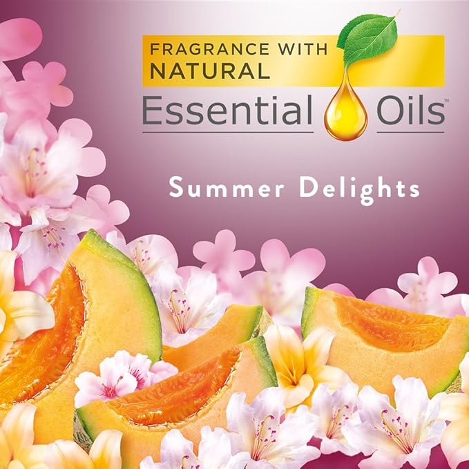 Air Wick Life Scents Automatic Air Freshener Spray Summer Delights with White Flowers Melon &amp Vanilla Scent 6.17 oz (Pack of 3)