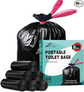 Portable Toilet BagsDrawstring Camping Toilet Bags Toilet Trash Bags Leak-Proof Waste Bags for Camping Hiking TravelingEmergency Outdoor Activities