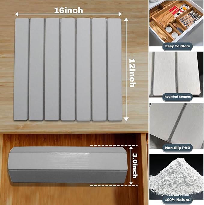 AIFLM Large Stone Dish Drying Mats for Kitchen Counter  Quick Dry Absorbent Collapsible Dish Drying Mat 24”(L)x16”(W) Diatomaceous Earth Mats for Dishes Bottles CupsMatch Any Countertop