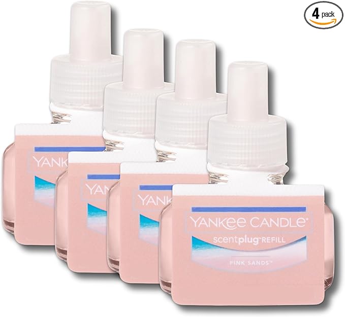 Yankee Candle ScentPlug Refill (2.5 Ounce (Pack of 4) Pink Sands)