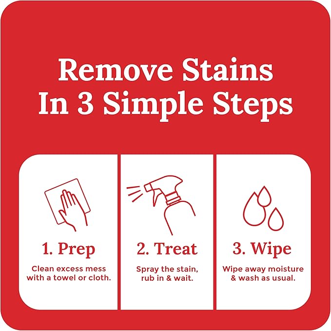 Miss Mouth's Messy Eater &amp Emergency Stain Rescue Bundle - 16oz Spray Portable Treater &amp Laundry Brush - Spot Cleaner for Clothes Carpet &amp Upholstery