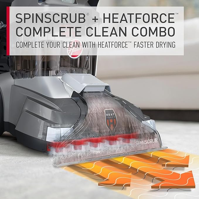 Hoover PowerScrub XL Pet Carpet Cleaner Machine Deep Cleaning Carpet Shampooer FH68050 + 64 oz Everyday Cleaner Solution AH31924