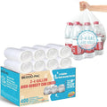 2-4 Gallon Trash Bags 400 Count Unscented Small Clear Plastic Recycling Bags