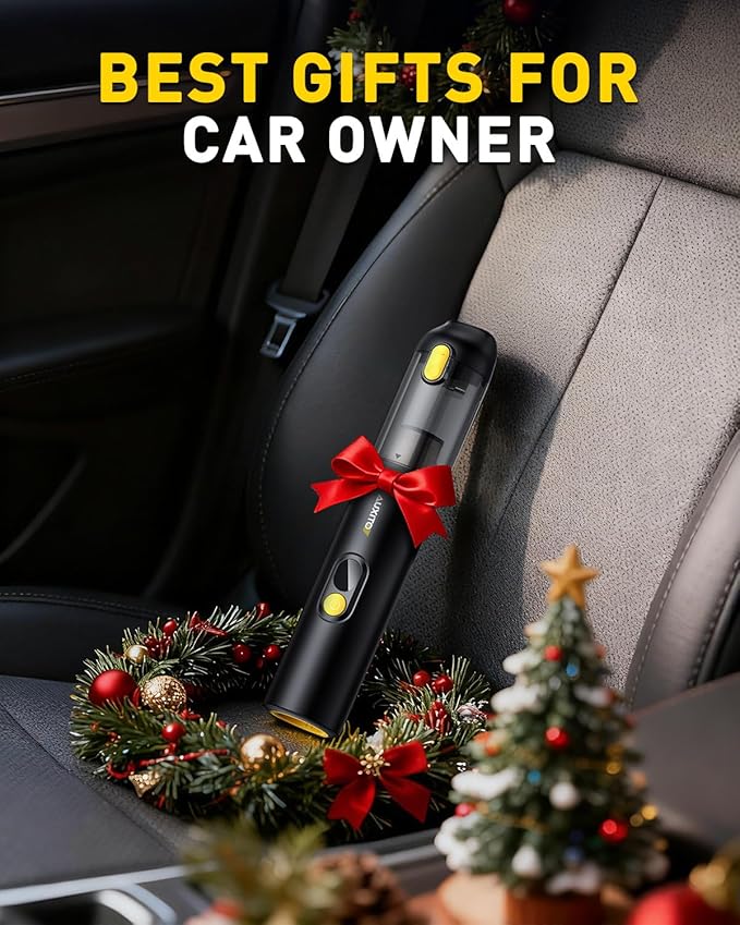 AUXITO Car Vacuum Portable Cordless 14000Pa Suction Handheld Vacuum Blow &amp Suction 2 in 1 Small Vacuum Cleaner Hand Held Vacuum for Car Home Pet Office Ideal Gifts for Men &amp Women (Black