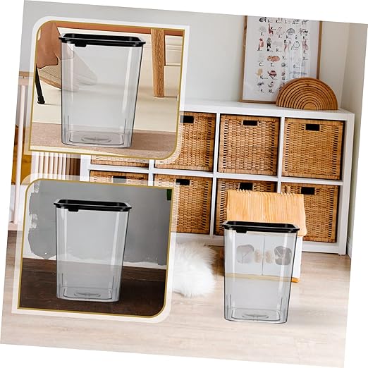 Decorative Trash Bin Lightweight Waste Paper Basket for Bedroom and Office Wastebasket for Indoor Use Modern and Stylish Design