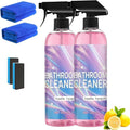 Heavy Duty Bathroom Scrubbing Solution Bathroom Descaler Foam Cleaner Powerful Pink Bathroo𝐦 Cleaner Spray All-Purpose Bathrooms Descaler Foam Spray For FloorShowersGlass Surfaces (2pcs)