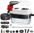 Steam Cleaner Portable Steamer for Cleaning with 15pcs Accessories 6-Level Adjustable Handle15s Heat-Up 1500W Pressurized Handheld Steam Cleaner for HomeKitchen Bathroom CarTileGrout