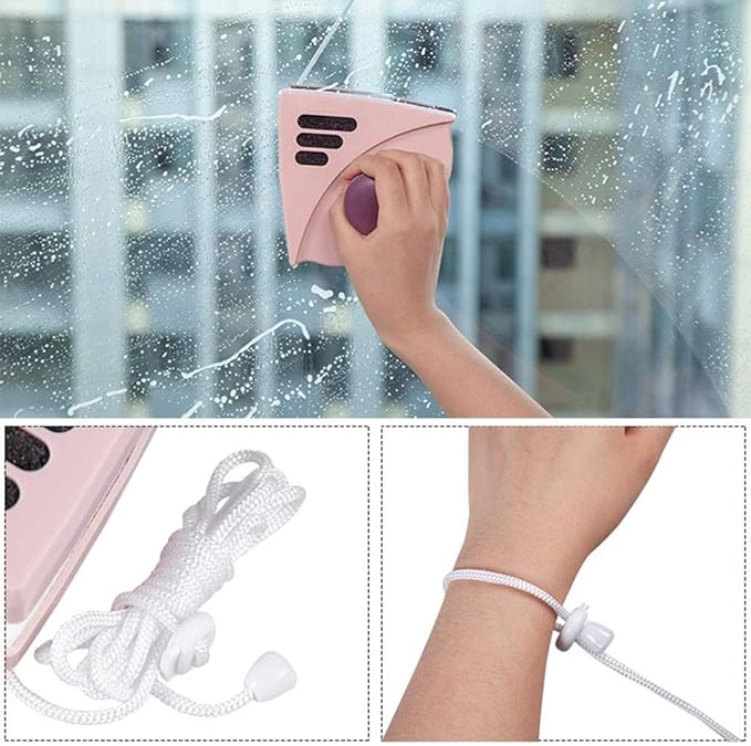 Glass Wiper Double-layer Strong Magnetic Double-sided Window Cleaner Artifact Household Tools Brush