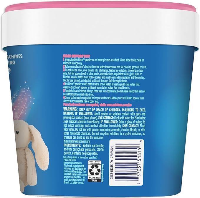 Baby Stain Fighter Soaker 3 lb Tub Baby Stain Soaker (2 Pack)