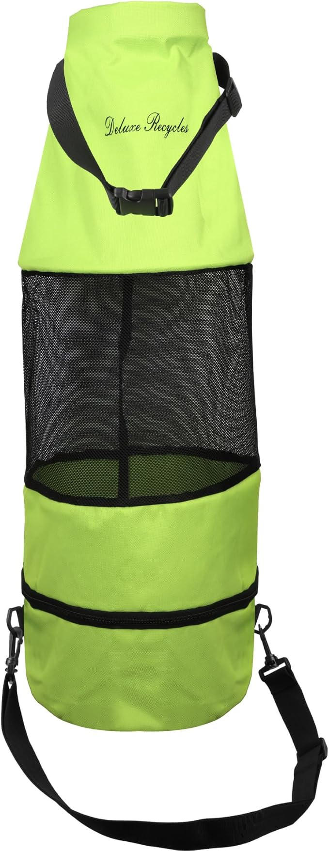 Boat Trash Bag - Heavy-Duty 600D Mesh Oxford Fabric with Bottom Zipper and Top Rubber Closure - Leakproof and Washable for Boats Kayaks Campers RVs and More