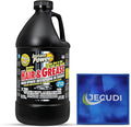 Hair &amp Grease Cleaner for Drains – Fast-Acting Liquid Clog Remover for Kitchen and Bathroom Plumbing Safe for Pipes and Septic Systems Includes Microfiber Cleaning Towel
