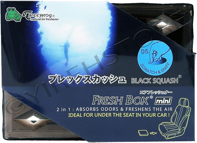 Treefrog Fresh Box Mini (Xtreme Fresh) 2X Black Squash 2X Fresh Squash 2X Lemon Squash Scent JDM Air Freshener