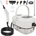 2500W Handheld Steam Cleaner for Home &amp Car 1.1L Portable High-Pressure Steamer 10s Fast Heat-Up 6-Level Adjustable Steam Multipurpose Cleaning Kit – White