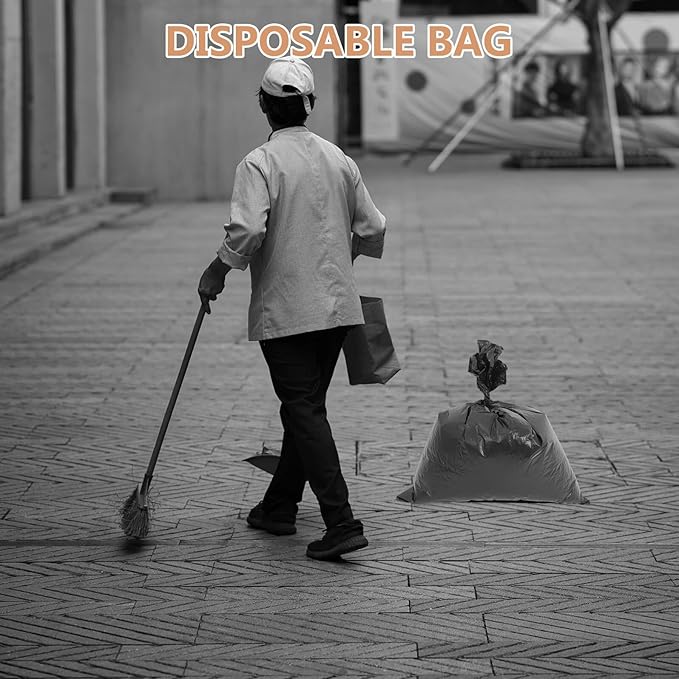 Heavy Duty Trash Bags for Kitchen and Commercial Use 50pcs 70x90cm Thick Flat Open Garbage Liners Large Capacity Rubbish Bags for Hotel and Janitorial Cleanup