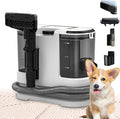 Portable Carpet &amp Upholstery Cleaner Deep Cleaning for Rugs Couch Curtain Car Interiors Stains Pet &amp Family Friendly 800W high-performance motor 21Kpa 120V (White)