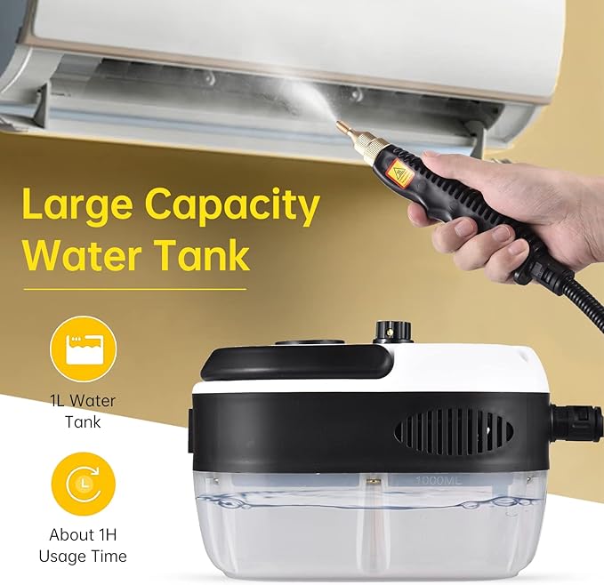 Multifunctional High Pressure Steam er Portable Handheld 2500W High Temperature Steam ing ioshine 6-gAdjustment for Kitchen Bathroom Floor
