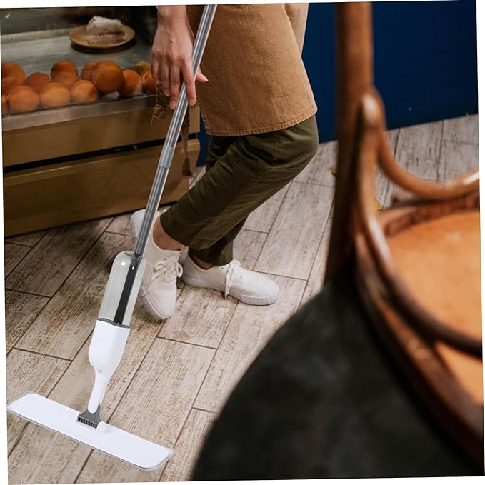PartyKindom Microfiber Mop for Tile Floors Wet Dry Hardwood Floor Mop Cedar Office Cleaning Tool