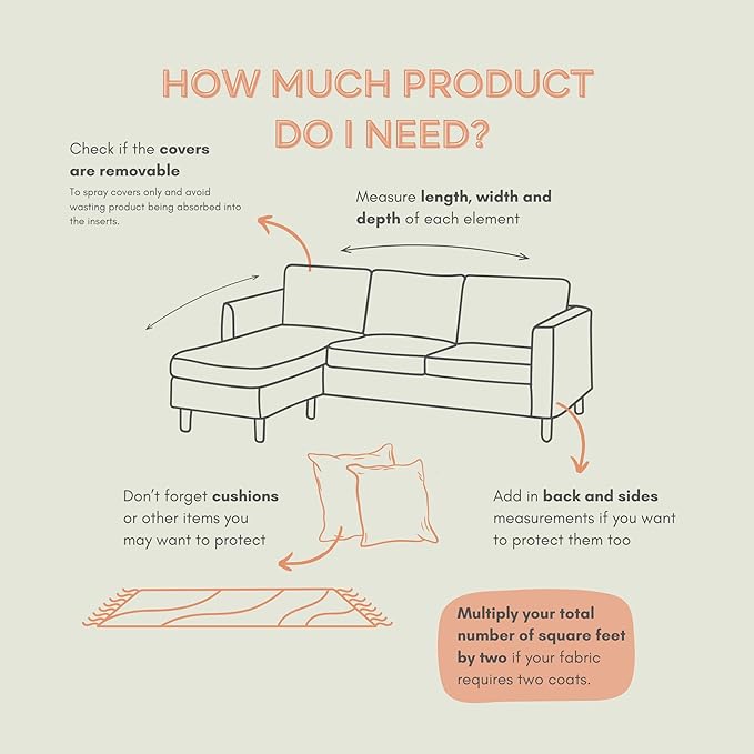 Fabric Protector Spray Bundle - 25.4 oz + 84.5 oz - Non Toxic Odorless Upholstery &amp Fabric Stain Guard for Couch Carpet Shoes Sofa Furniture - Water-Based &amp Long-Lasting Protection