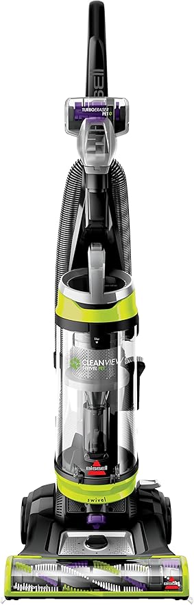 Bissell 2252 CleanView Swivel Upright Bagless Vacuum with Swivel Steering Powerful Pet Hair Pick Up Specialized Pet Tools Large Capacity Dirt Tank Easy Empty