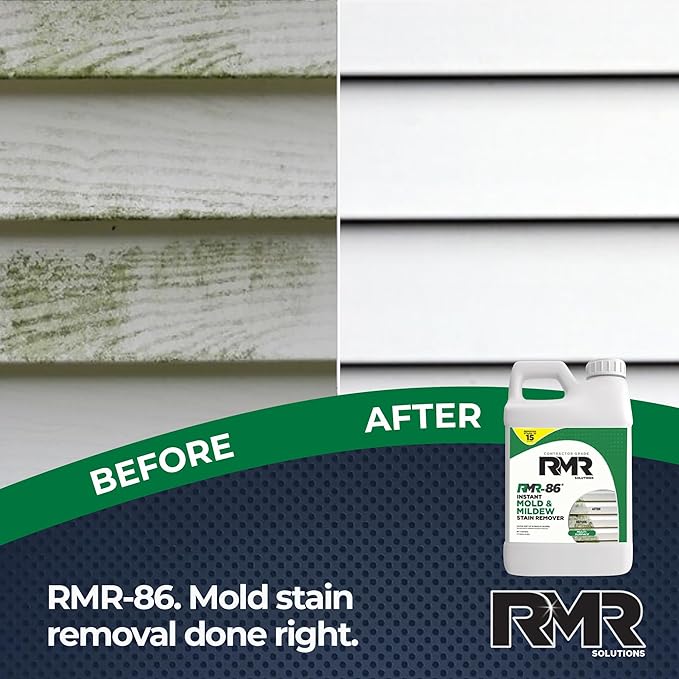 RMR-86 Instant Mold Stain and Mildew Stain Remover Spray - Scrub Free Formula 2.5 Gallon (320 Fl Oz)