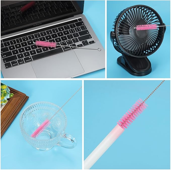 5Pcs 8 x5/16 Drinking Straw Cleaning Brush Nylon Cleaning Bottle Brush n