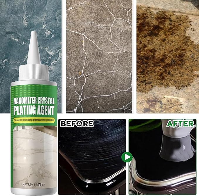 2026 New Nano Crystal Coating Agent For Tile &amp FurnitureNanometer Crystal Plating AgentGranite Marble Countertop Cleaner Quartz Gloss Coating Ceramic Stone Quartz Countertop Sealer And Polish