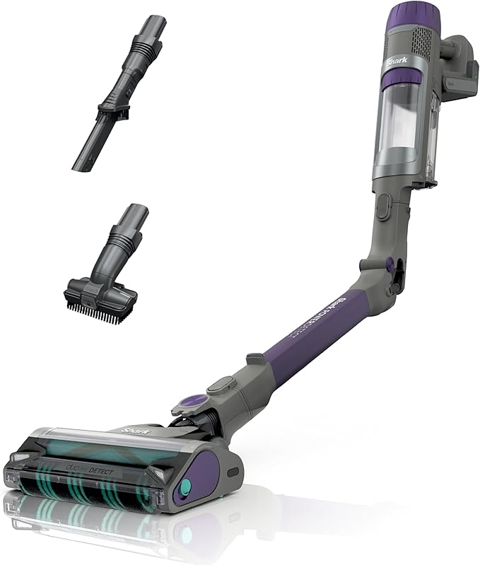 Shark PowerDetect Cordless Stick Vacuum Powerful Suction HEPA Filtration 70-Minute Runtime Carpet &amp Hard Floor Portable XL Dust Cup Stick Vacuum for Pet Hair Dark Gray IP1251