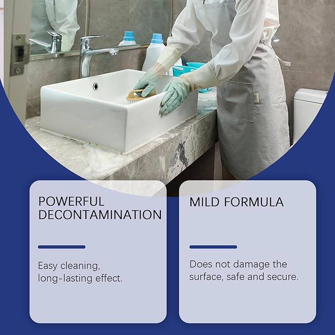 Fafeicy Bathroom Cleaner Strong Dirt Removal Fast Evaporation Gentle Cleaning 60ml with Mild Formula for Shower Bathtub Sink Tile (60ml*5)