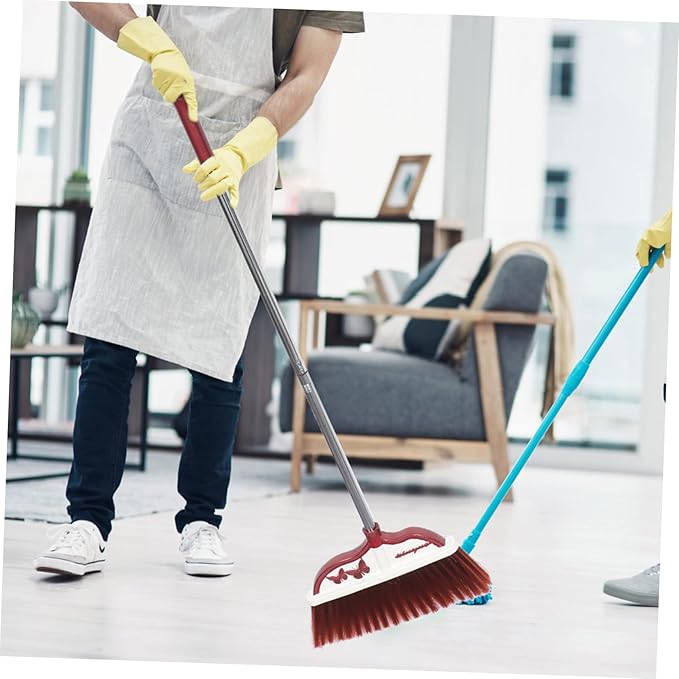 DECHOUS Stainless Steel Broom Dustpan Hand Broom Brush Cleaning Long Handle Home Office Cleaning Accessories