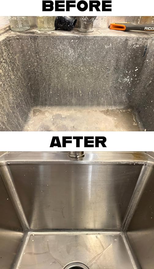 Heavy Concrete Remover – Dried Concrete &amp Cement Dissolver (Non-Corrosive Biodegradable Acid Alternative) Safe on Equipment 1-Quart Spray