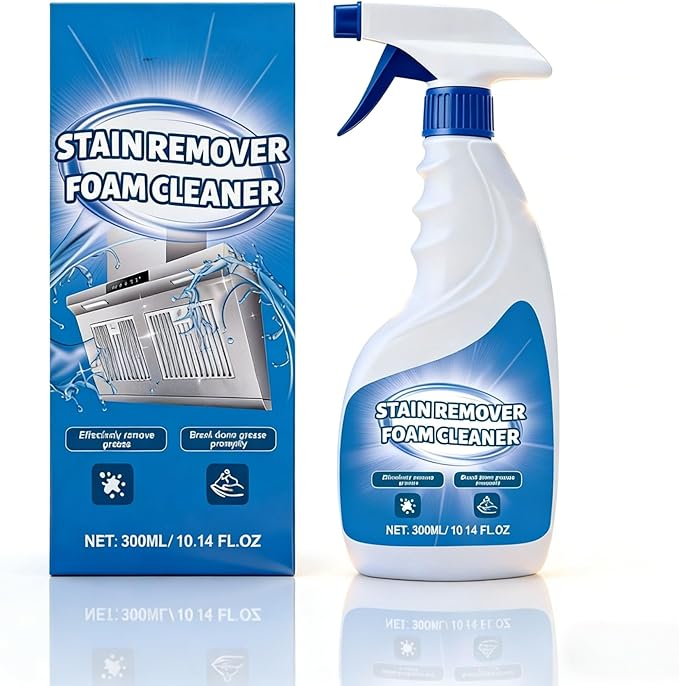 Multi-Surface Oil Stain Cleaner 300ml Spray Easy To Use Suitable For Kitchen Stove Household Cleaning(2pcs)