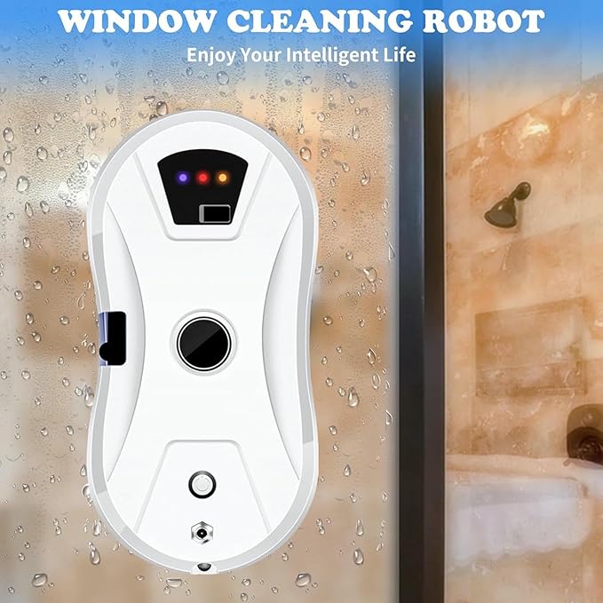 Intelligent Window Cleaning Robot 5600Pa Window Cleaner Robot Multiple Safety System for High-Rise Windows Ceiling Outdoor Indoor