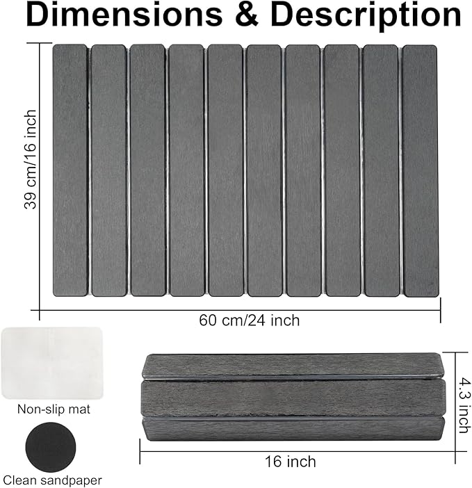Stone Drying Mat for Kitchen Counter24x16 Large Dish Drying MatStone Bath MatQuick Drying Fast Absorbent Diatomaceous Drying Matt Kitchen Counter for Dishes Bottles Cups Bathroom Any Countertop
