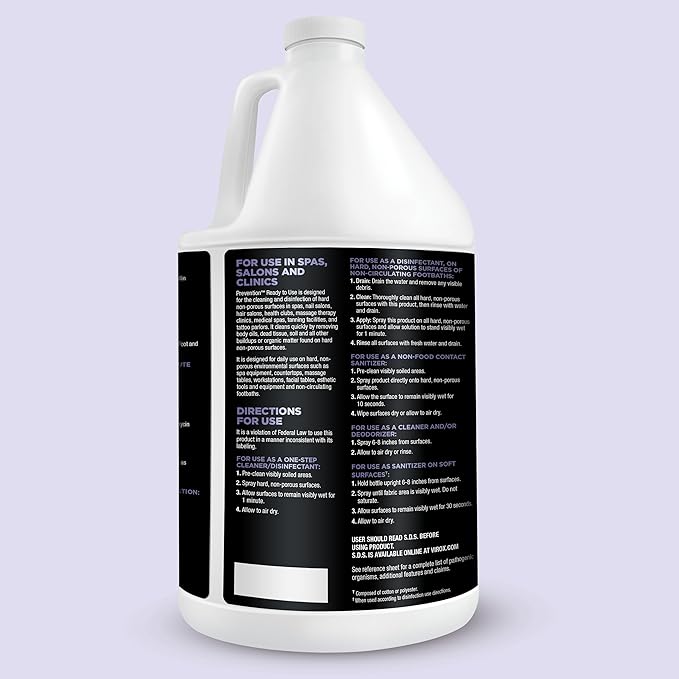 Prevention Ready-To-Use Disinfectant Cleaner – Surface Disinfecting &amp Cleaning Solution for Salons Spas Clinics – Hospital Grade Gallon Refill – 1 Gallon (1 Pack)