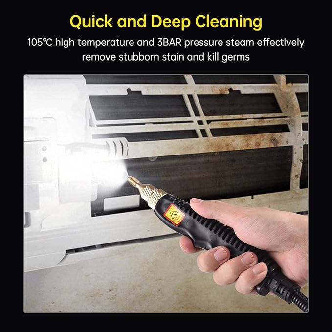 Multifunctional High Pressure Steam er Portable Handheld 2500W High Temperature Steam ing ioshine 6-gAdjustment for Kitchen Bathroom Floor