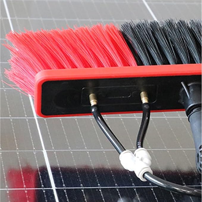 Solar Panel Cleaning Brush Solar Panel Brush Outdoor Telescopic High Reach Window Cleaning Pole Retractable Tool Suitable For RoofWater Fed Pole