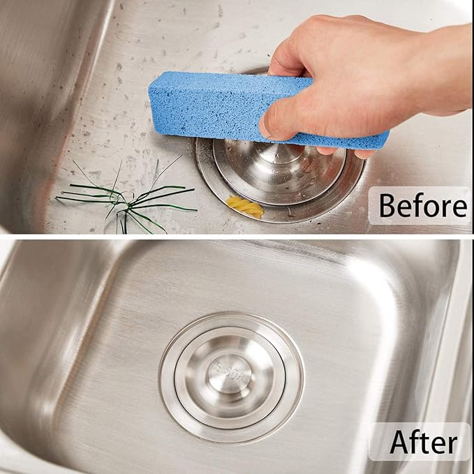 Norme 30 Pieces Pumice Stones for Cleaning Pumice Scouring Pad Pumice Stick Cleaner for Removing Toilet Bowl Ring Bath Household Kitchen Pool 5.9x1.4x0.9 Inch(Blue)