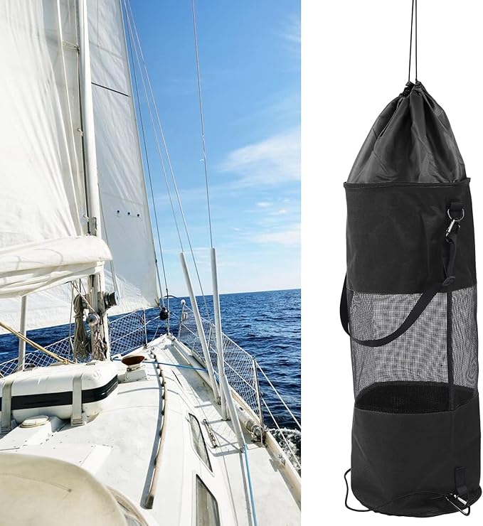 Portable Mesh Trash Bags Boat Trash Bag Boat Trash Bags Container Reusable Water Proof Boat Trash Bag for Boat Garbage Storage