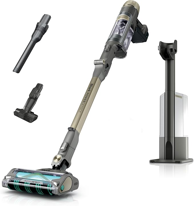 Shark PowerDetect Pet Plus Clean &amp Empty Cordless Stick Vacuum &amp Auto-Empty System Powerful Suction HEPA Filtration Carpet &amp Hard Floor Portable Stick Vacuum for Pet Hair Dark Gray