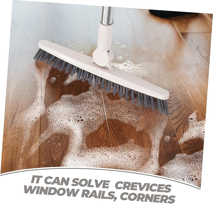 Gatuida 2pcs Floor Scrub Brush Handle Stiff Bristle Cleaning Tool for Window Grooves Corners and Floor Gaps Versatile Shower and Bathroom Cleaner for Hard Reach Areas