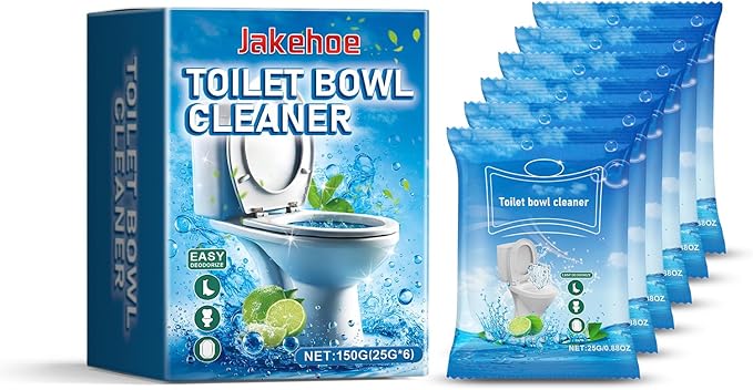Toilet Bowl Cleaner 150g Easy Deodorizing Formula with Deep Cleaning Effect 6-Pack