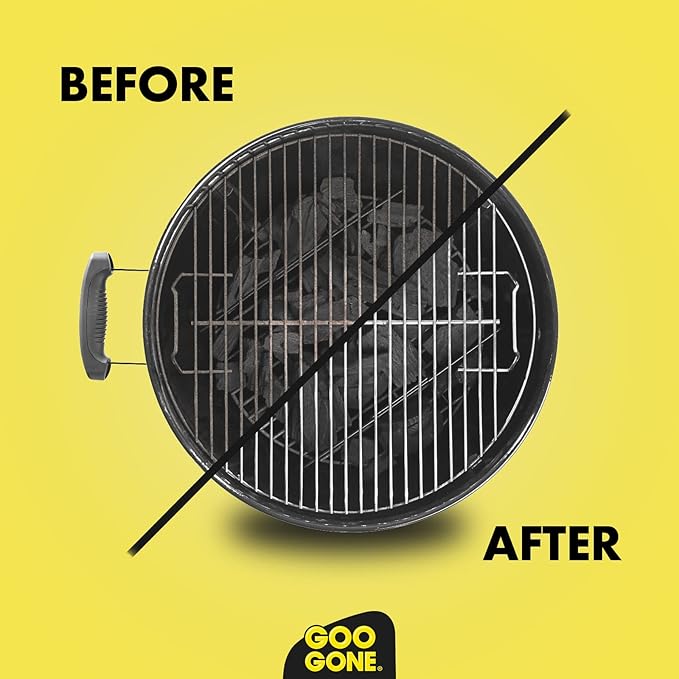 Goo Gone Grill and Grate Cleaner Spray (2 Pack) Cleans and Degreases BBQ Cooking Grates and Racks Pellet and Electric Smokers- 24 Ounce
